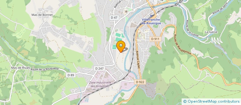 localisation de l'entreprise MADAME MAEVA RAZOUX  VILLEFRANCHE-DE-ROUERGUE