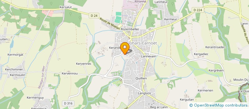 localisation de l'entreprise MADAME MAEVA RIBARD  CLOHARS-CARNOET