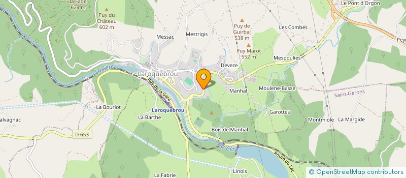 localisation de l'entreprise MADAME MAEVA RIVIERE à LAROQUEBROU