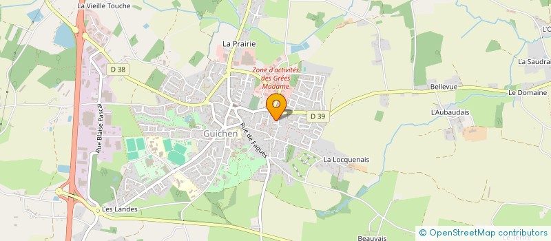 localisation de l'entreprise MADAME MAEVA ROBIN  GUICHEN