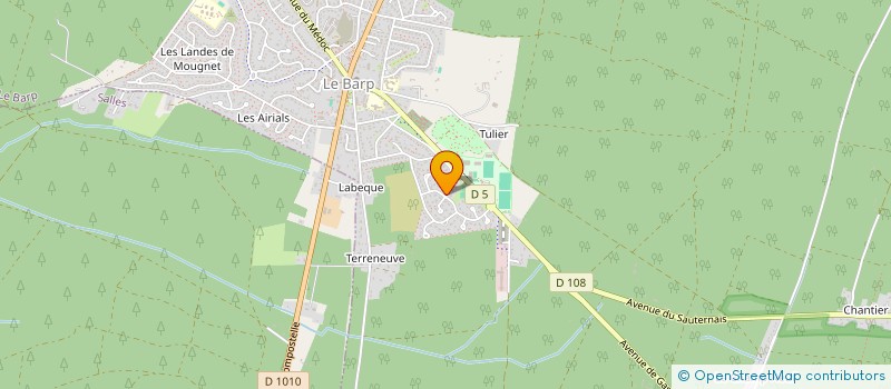 localisation de l'entreprise MADAME MAEVA ROBSON  LE BARP