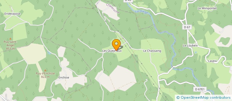 localisation de l'entreprise MADAME MAEVA ROUBEYRIE  CHAVEROCHE