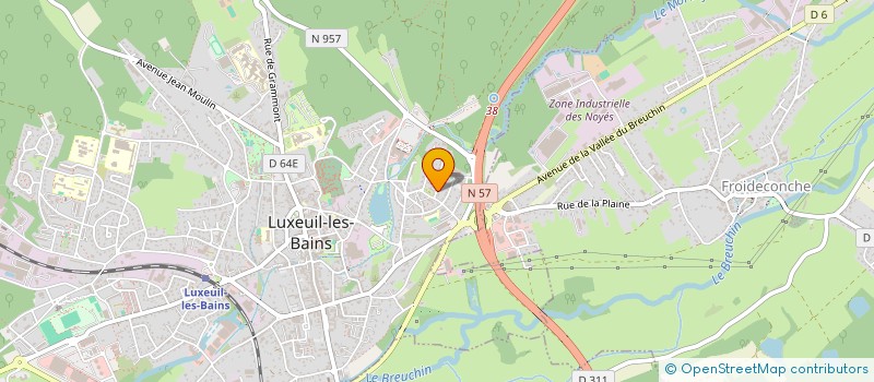 localisation de l'entreprise MADAME MAEVA ROUX  LUXEUIL-LES-BAINS