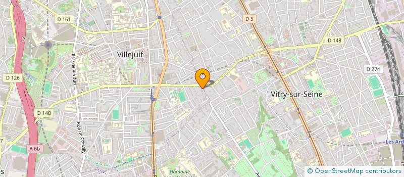 localisation de l'entreprise MADAME MAEVA ROY  VILLEJUIF