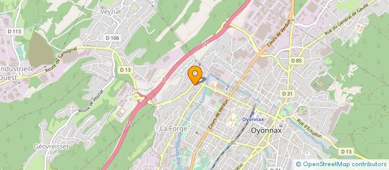 localisation de l'entreprise MADAME MAEVA ROYET à OYONNAX