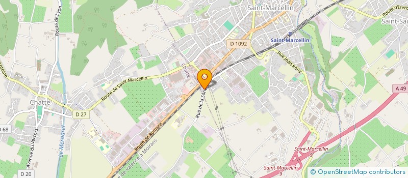 localisation de l'entreprise MADAME MAEVA SELLIER  SAINT-MARCELLIN