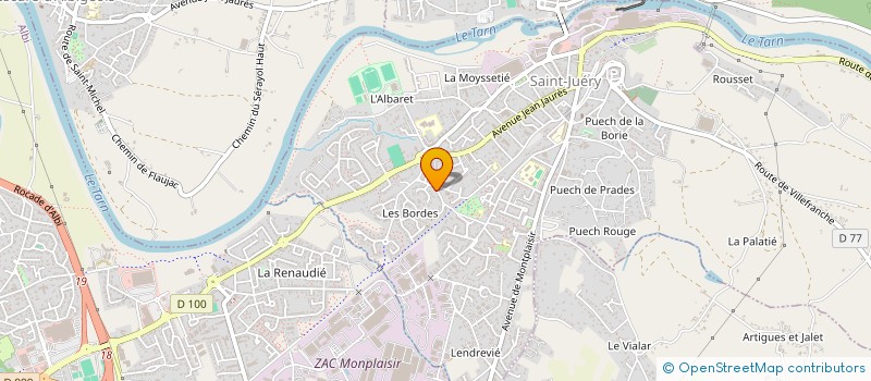 localisation de l'entreprise MADAME MAEVA SIGEL  SAINT-JUERY