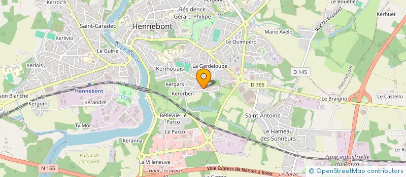 localisation de l'entreprise MADAME MAEVA SIMON  HENNEBONT