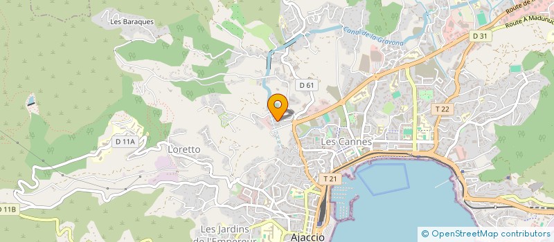 localisation de l'entreprise MADAME MAEVA SOTON  AJACCIO