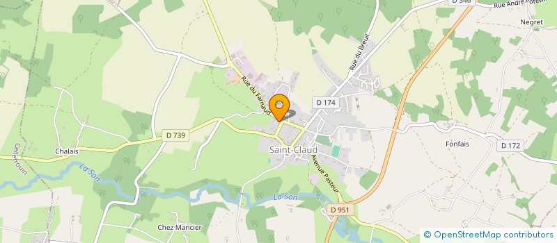 localisation de l'entreprise MADAME MAEVA SOULAT  SAINT-CLAUD
