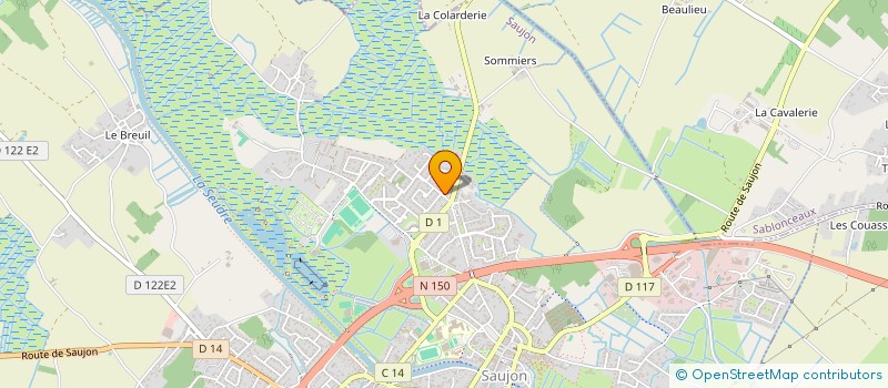 localisation de l'entreprise MADAME MAEVA SURIER  SAUJON