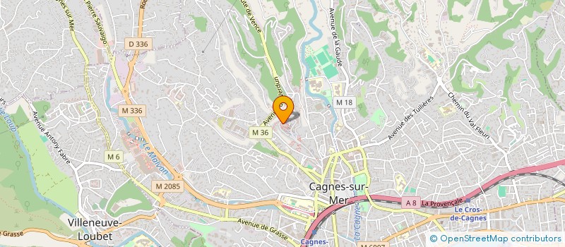 localisation de l'entreprise MADAME MAEVA SZCZEBARA à CAGNES-SUR-MER
