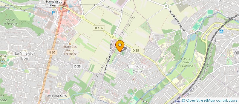 localisation de l'entreprise MADAME MAEVA TAQUET  VILLIERS-SUR-ORGE