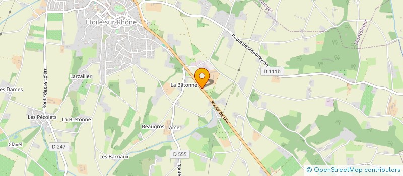 localisation de l'entreprise MADAME MAEVA THOMAS  ETOILE-SUR-RHONE