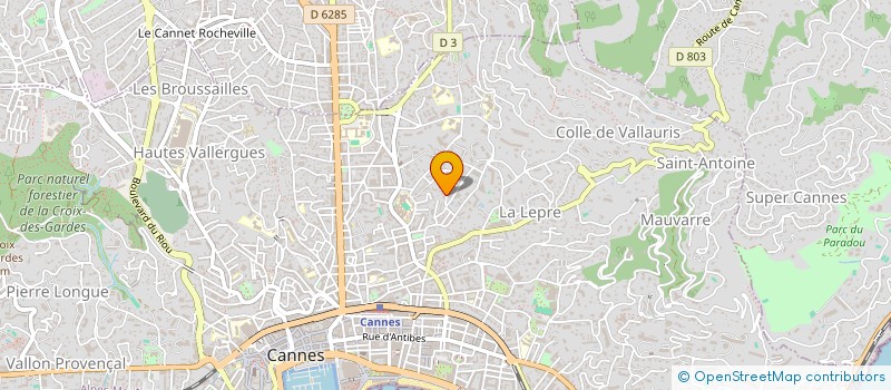 localisation de l'entreprise MADAME MAEVA THOMAS à CANNES
