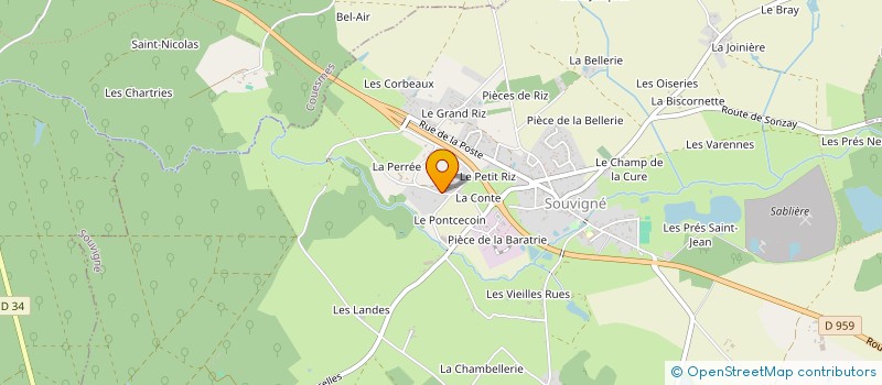 localisation de l'entreprise MADAME MAEVA VANNIER  SOUVIGNE