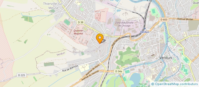 localisation de l'entreprise MADAME MAEVA VERDUN  THIERVILLE-SUR-MEUSE