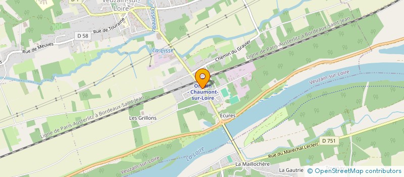 localisation de l'entreprise MADAME MAEVA VERNON  VEUZAIN-SUR-LOIRE