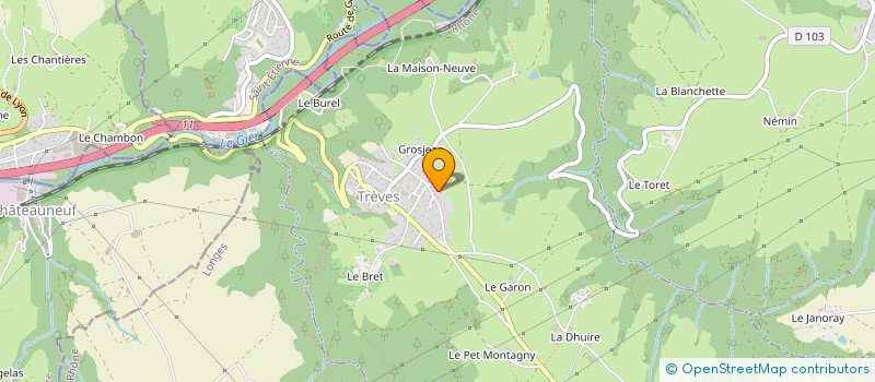 localisation de l'entreprise MADAME MAEVA VEYRE  TREVES