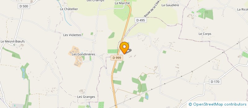 localisation de l'entreprise MADAME MAEVA VIGNEAU  LE MESNILLARD