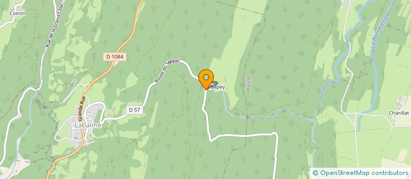 localisation de l'entreprise MADAME MAEVA WEBER  BOYEUX-SAINT-JEROME