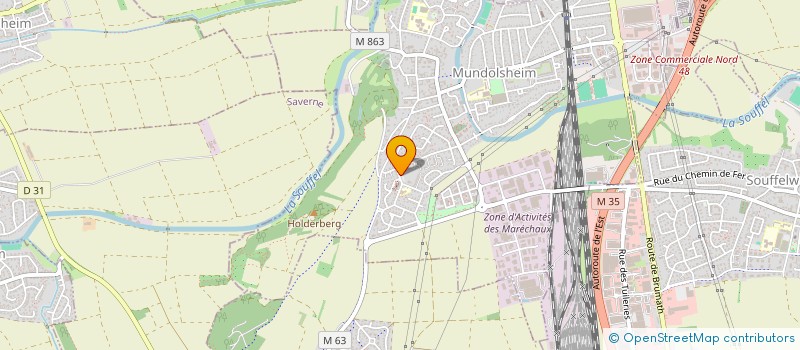 localisation de l'entreprise MADAME MAEVA ZIMMERMANN  MULHOUSE