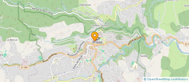 localisation de l'entreprise MADAME MAEVANE RIGAUD MOULIN  PRIVAS