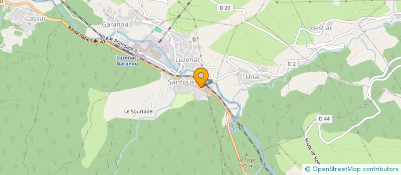 localisation de l'entreprise MADAME MAEYVA ASSENAT à LUZENAC