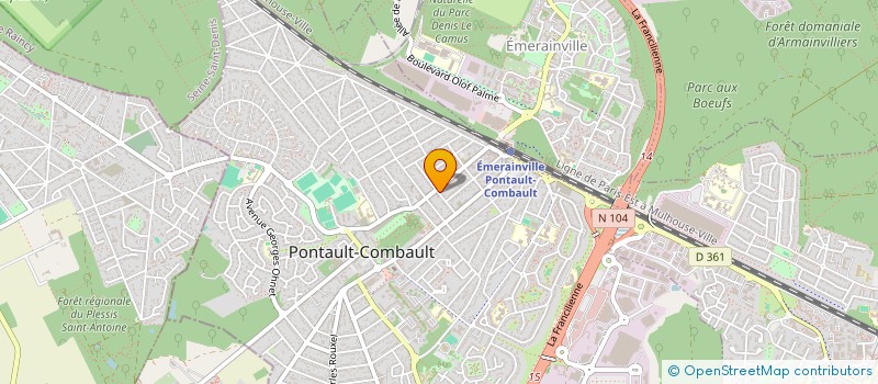 localisation de l'entreprise MADAME MAEZA BORGES CORREIA à PONTAULT-COMBAULT