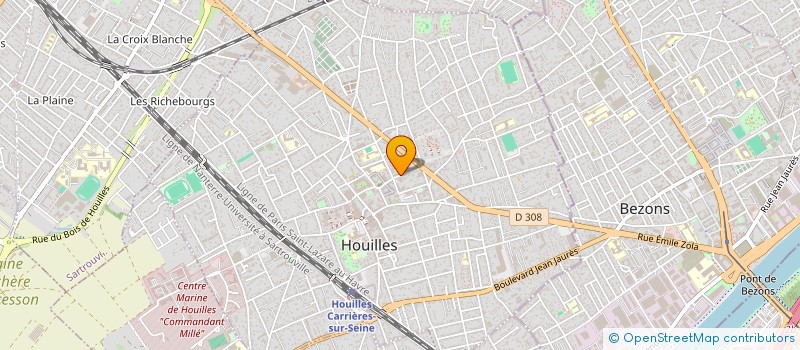 localisation de l'entreprise MADAME MAFATOU TAWEL CAMARA  HOUILLES