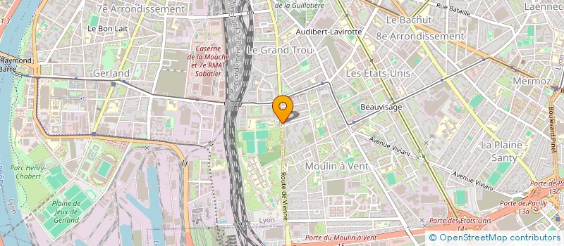 localisation de l'entreprise MADAME MAFO MEZAGUE  VENISSIEUX