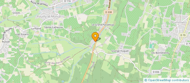 localisation de l'entreprise MADAME MAGAIE BOURDILLAT à PORTE DES PIERRES DOREES