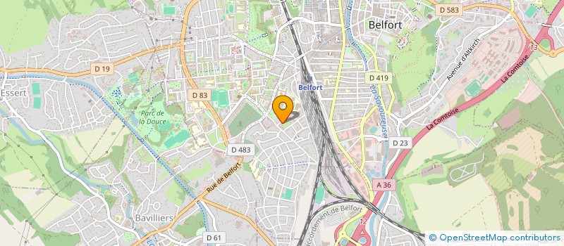 localisation de l'entreprise MADAME MAGALI ADAMY à BELFORT
