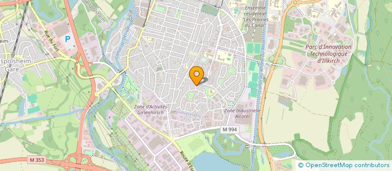 localisation de l'entreprise MADAME MAGALI AFONSO  ILLKIRCH-GRAFFENSTADEN