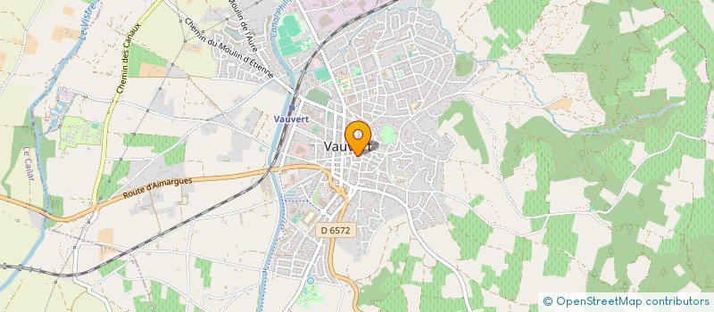 localisation de l'entreprise MADAME MAGALI AILLAUD  VAUVERT