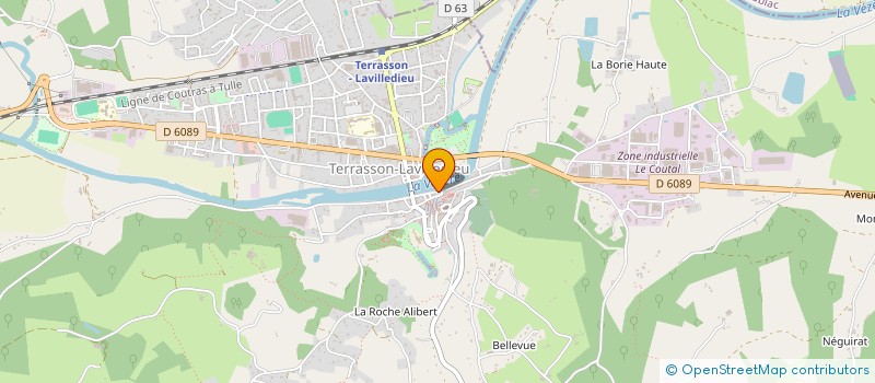 localisation de l'entreprise MADAME MAGALI ALBERT  TERRASSON-LAVILLEDIEU