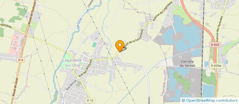 localisation de l'entreprise MADAME MAGALI ALCARAS  LAGARDELLE-SUR-LEZE