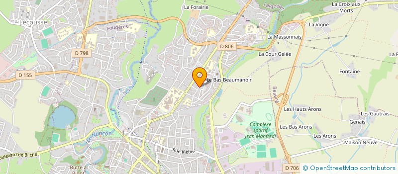 localisation de l'entreprise MADAME MAGALI ALEXANDRE  FOUGERES