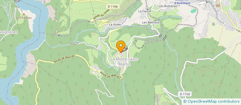 localisation de l'entreprise MADAME MAGALI ALLAGNAT à LA MOTTE-SAINT-MARTIN