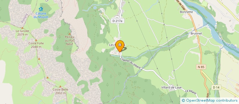 localisation de l'entreprise MADAME MAGALI ARNAUD  LA FARE-EN-CHAMPSAUR