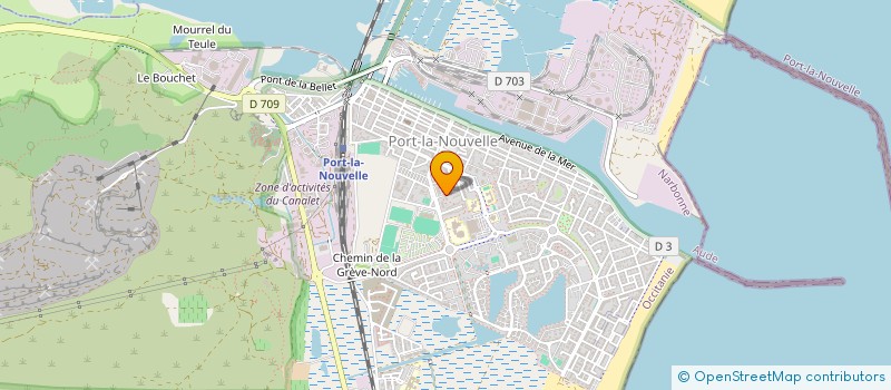 localisation de l'entreprise MADAME MAGALI ARNAUD  PORT-LA-NOUVELLE