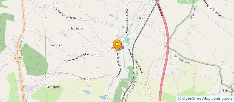 localisation de l'entreprise MADAME MAGALI AUSSET  FONTANES