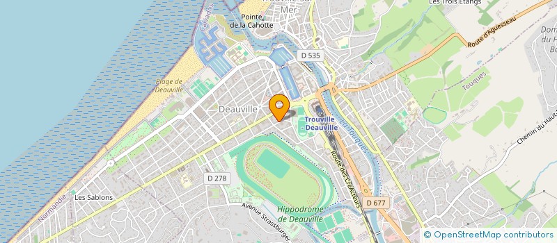 localisation de l'entreprise MADAME MAGALI BAILLIOT  DEAUVILLE