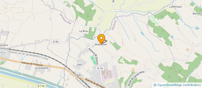 localisation de l'entreprise MADAME MAGALI BAQUE  MALAUSE