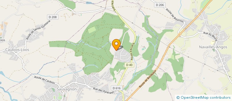 localisation de l'entreprise MADAME MAGALI BAREILLE  SAUVAGNON