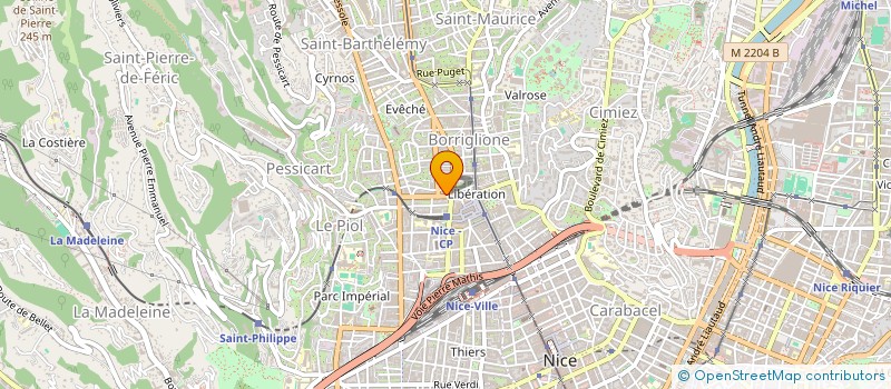 localisation de l'entreprise MADAME MAGALI BARRE à NICE