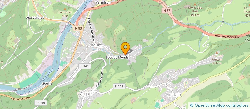 localisation de l'entreprise MADAME MAGALI BAUD  BESANCON