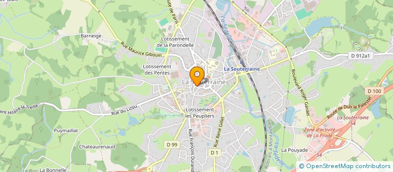 localisation de l'entreprise MADAME MAGALI BEAULIEU à LA SOUTERRAINE