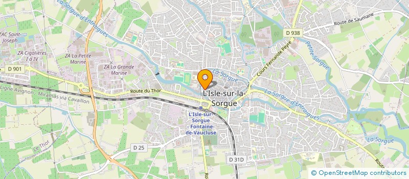 localisation de l'entreprise MADAME MAGALI BEAUMONT à L'ISLE-SUR-LA-SORGUE