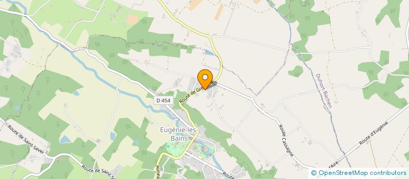 localisation de l'entreprise MADAME MAGALI BERDOULET à EUGENIE-LES-BAINS